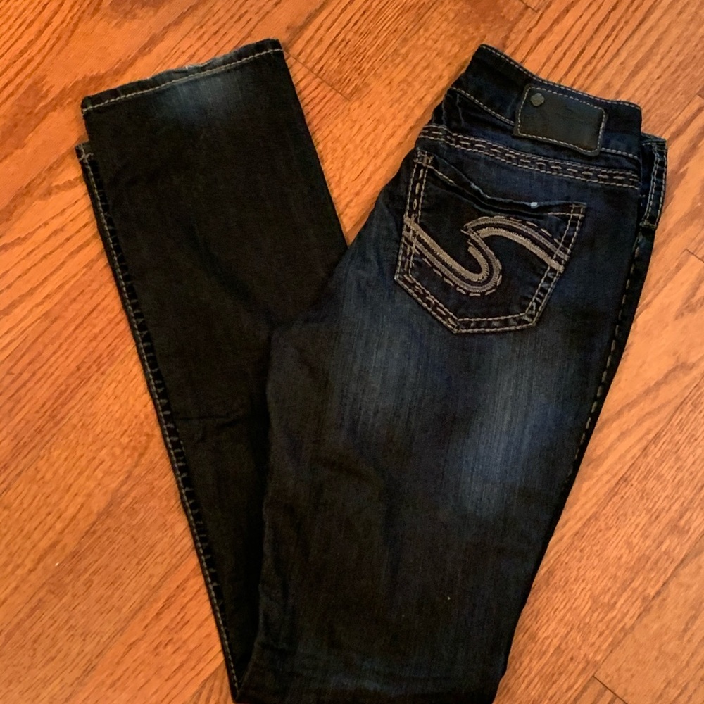 Silver Suki Baby Boot Slim Cut Jeans - Picture 2 of 7